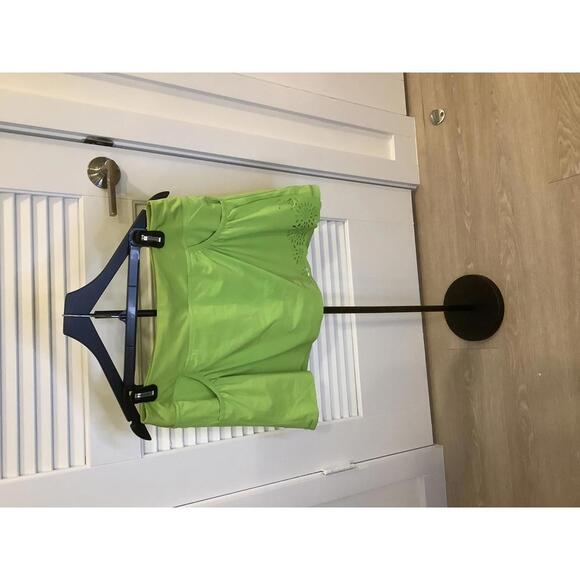 Athleta Pants - Athleta Lime Green Tennis Skort Pockets Turquoise Shorts M Athleisure Workout